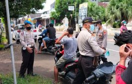 Patroli Pamor Keris Polsek Kalidawir Tingkatkan Prokes Pengguna Jalan Umum Desa Karangtalun