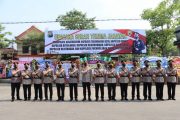 Kapolres Tulungagung Pimpin Upacara Serah Terima Jabatan Wakapolres, Kasat Reskrim dan Tujuh Kapolsek di Jajaran Polres Tulungagung