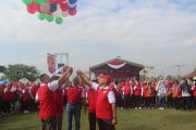 Forkopimcam Ngunut Launching PHBN HUT Ke 77 RI di Wisata Kuliner Mbalung Kawuk