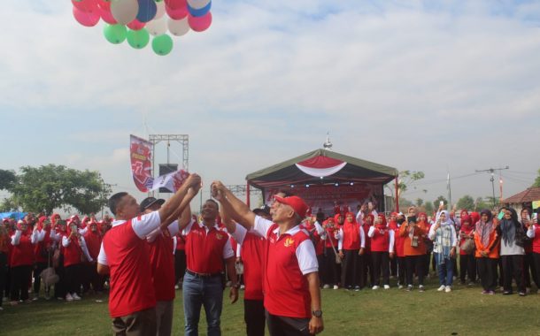 Forkopimcam Ngunut Launching PHBN HUT Ke 77 RI di Wisata Kuliner Mbalung Kawuk